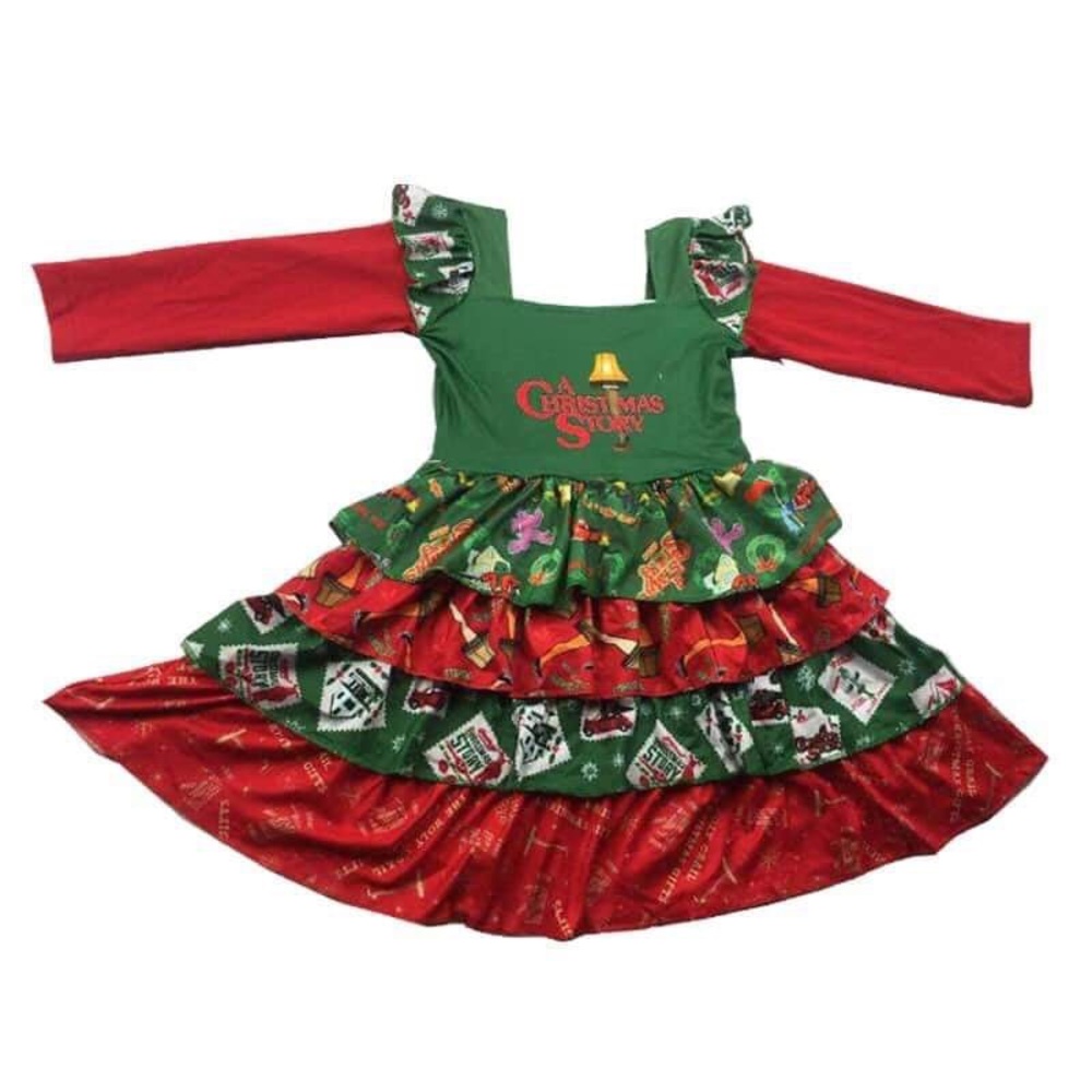 Christmas 🎄 Cute Santa 🎅 Ruffle Dress